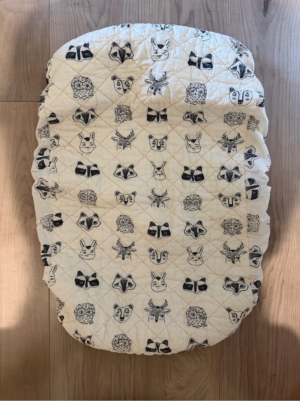 Crate and Barrel Woodland Crib Sheet and matching changing pad cover